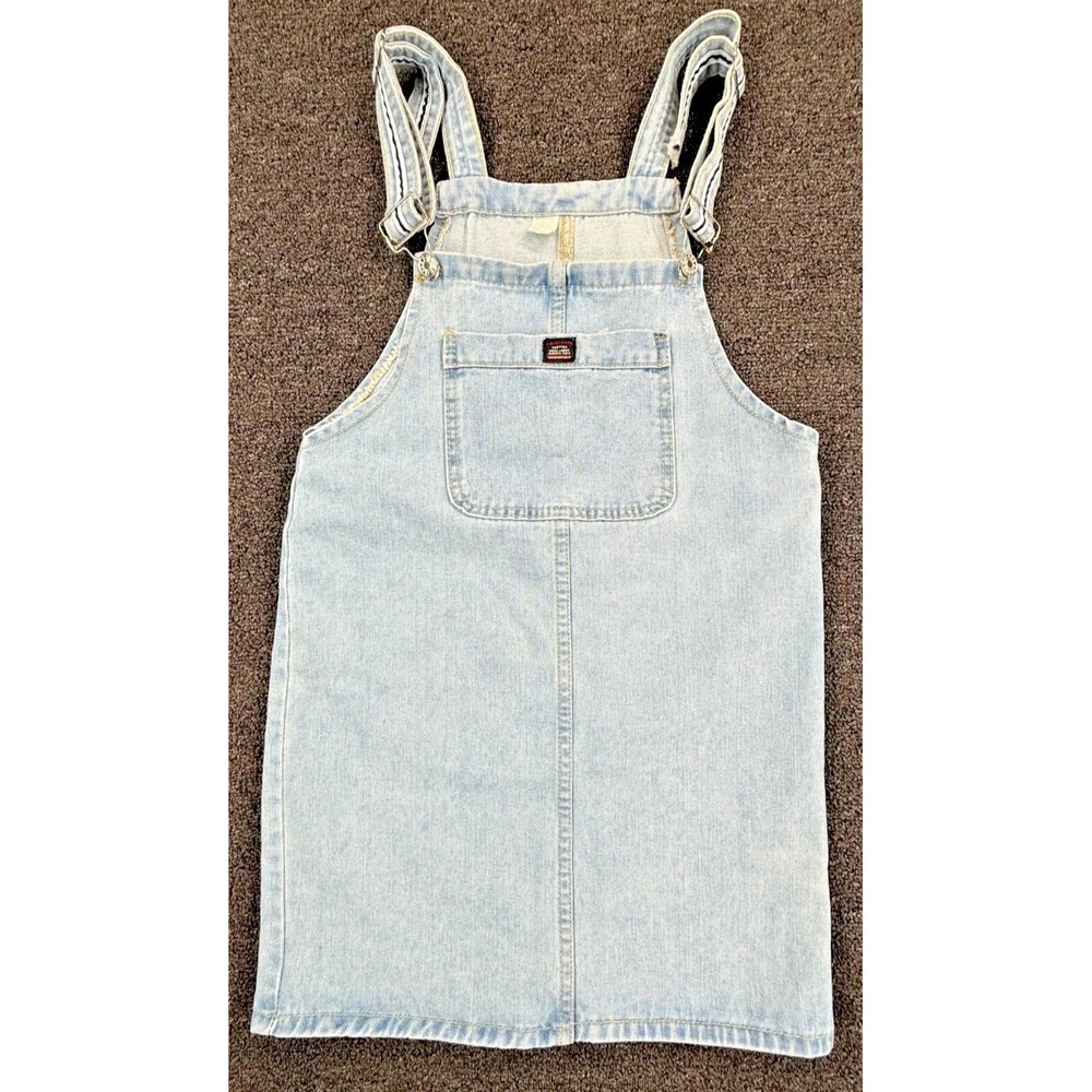 Y2K Denim Overall Dress Jumper Light Wash Size‎ Small Pinafore